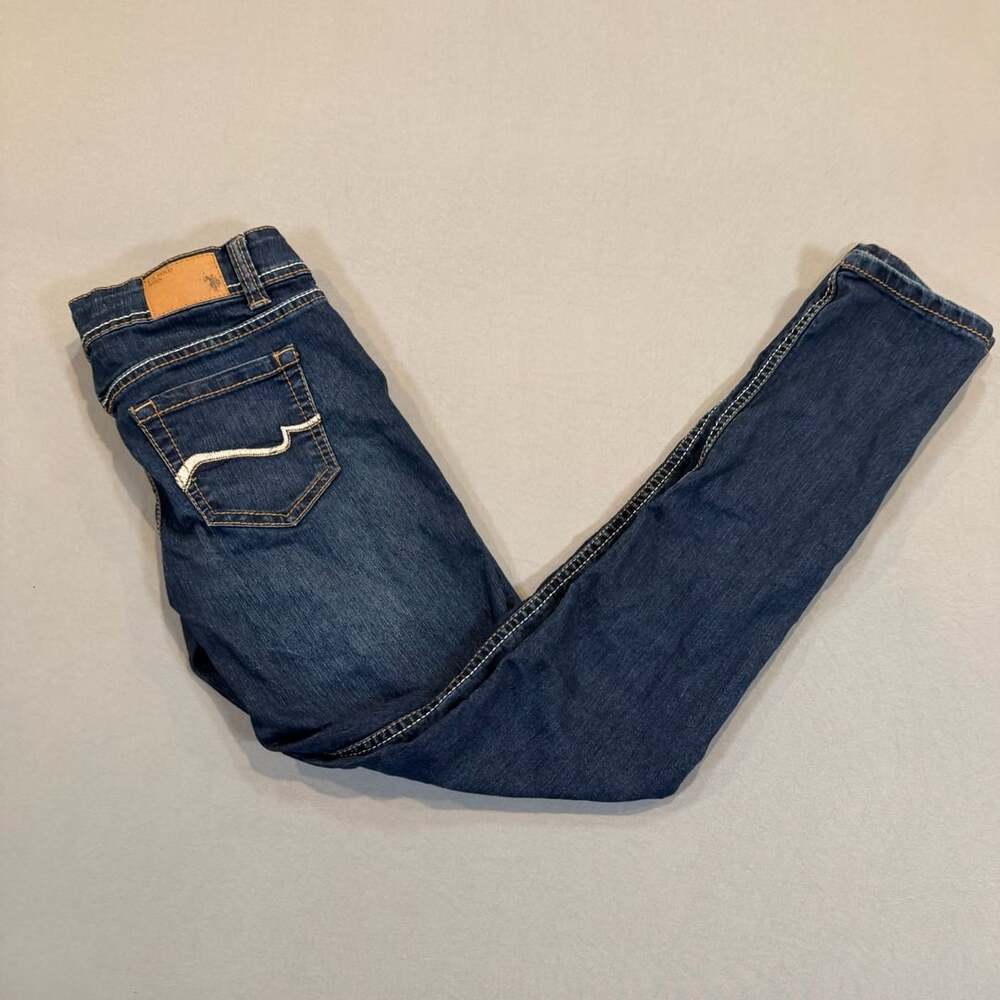U.S. Polo Assn. Skinny Jeans Size 3/4 Dark Blue Wash Stretch Denim